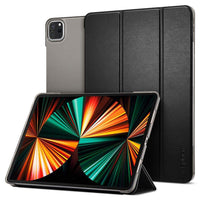 iPad Pro 12.9" (2021) Case Smart Fold in black showing the back, front and inside